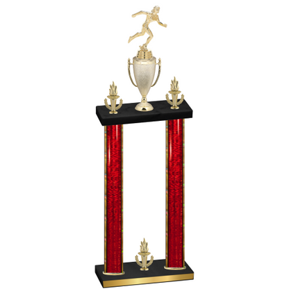 Double Red Glacier Victory Running Trophy