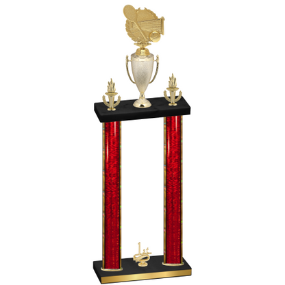 Double Red Glacier First Place Tennis Trophy