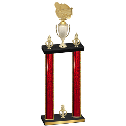 Double Red Glacier Victory Tennis Trophy