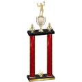 Double Red Glacier First Place Volleyball Trophy