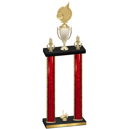 Double Red Glacier First Place Volleyball Trophy