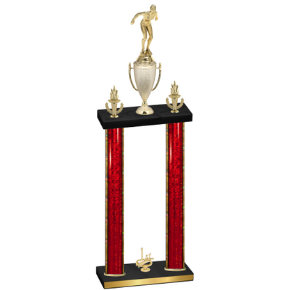 Double Red Glacier First Place Tennis Trophy