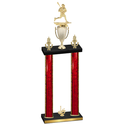Double Red Glacier First Place Lacrosse Trophy