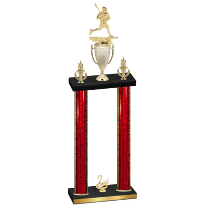 Double Red Glacier Second Place Lacrosse Trophy
