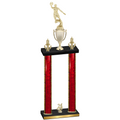 Double Red Glacier Year Basketball Trophy