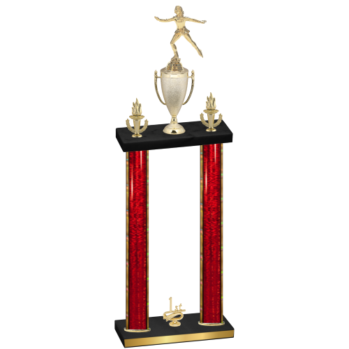 Double Red Glacier First Place Skater Trophy