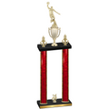 Double Red Glacier Year Basketball Trophy