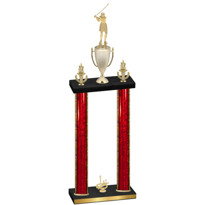 Double Red Glacier First Place Golf Trophy