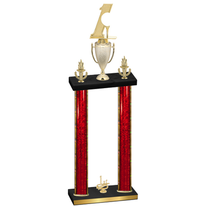 Double Red Glacier First Place Golf Trophy