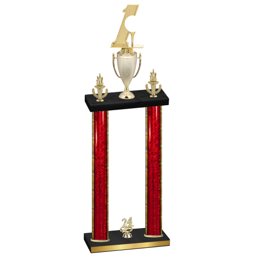 Double Red Glacier Year Golf Trophy