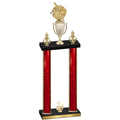 Double Red Glacier Second Place Baseball Trophy