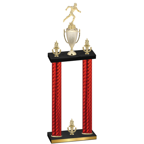 Double Red Carbon Fiber Victory Running Trophy