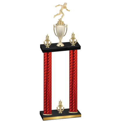 Double Red Carbon Fiber Victory Running Trophy