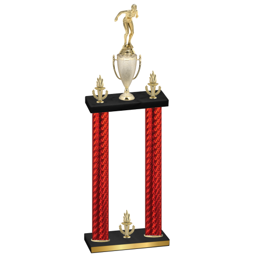 Double Red Carbon Fiber Victory Tennis Trophy