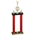 Double Red Carbon Fiber Third Place Victory Trophy