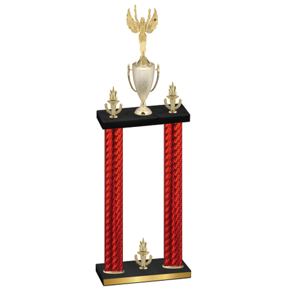 Double Red Carbon Fiber Victory Victory Trophy
