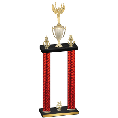 Double Red Carbon Fiber Year Victory Trophy