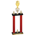 Double Red Carbon Fiber Victory Pickleball Trophy