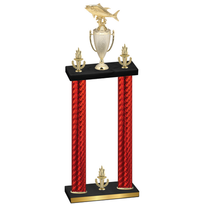 Double Red Carbon Fiber Victory Fishing Trophy