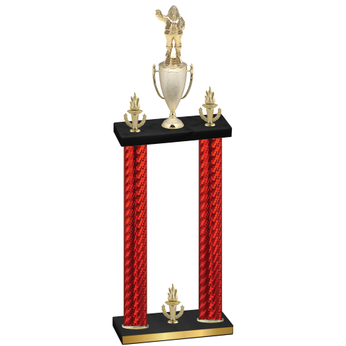 Double Red Carbon Fiber Victory Holiday Trophy
