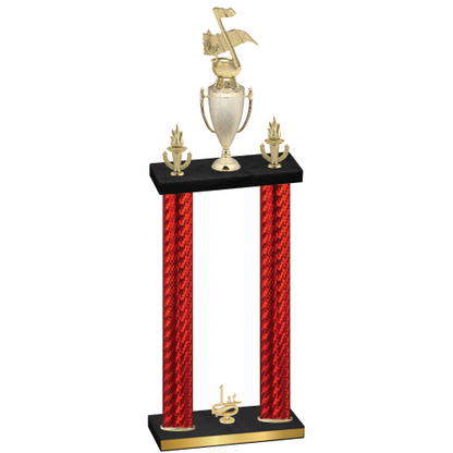 Double Red Carbon Fiber First Place Music Trophy