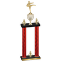 Double Red Carbon Fiber Victory Karate Trophy