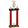 Double Red Carbon Fiber Victory Academics Trophy