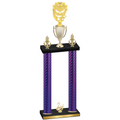 Double Purple Carbon Fiber Second Place Pickleball Trophy