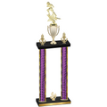 Double Purple Glacier Fourth Place Football Trophy