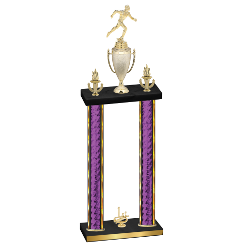 Double Purple Glacier First Place Running Trophy