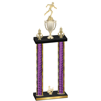 Double Purple Glacier Third Place Running Trophy