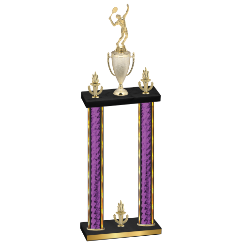 Double Purple Glacier Victory Tennis Trophy