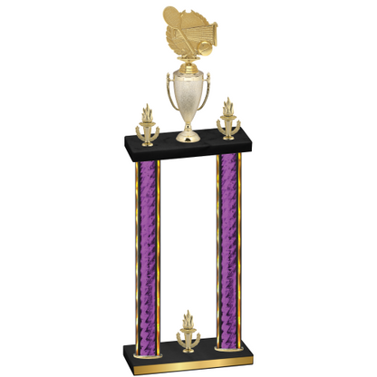 Double Purple Glacier Victory Tennis Trophy