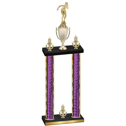 Double Purple Glacier Victory Tennis Trophy