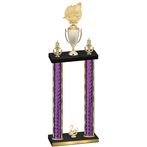 Double Purple Glacier Second Place Swimming Trophy