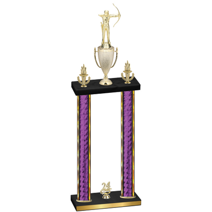 Double Purple Glacier Year Archery Trophy