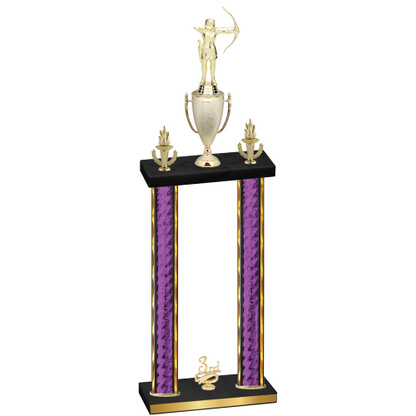 Double Purple Glacier Third Place Archery Trophy
