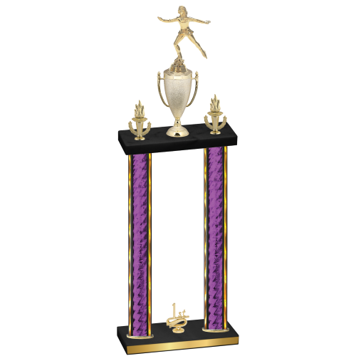 Double Purple Glacier First Place Skater Trophy