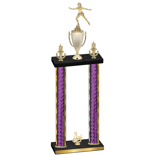 Double Purple Glacier Third Place Skater Trophy