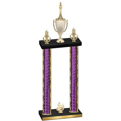 Double Purple Glacier Fourth Place Chess Trophy