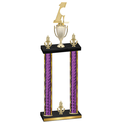Double Purple Glacier Victory Golf Trophy
