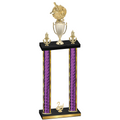 Double Purple Glacier Second Place Baseball Trophy