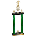 Double Green Glacier Victory Soccer Trophy