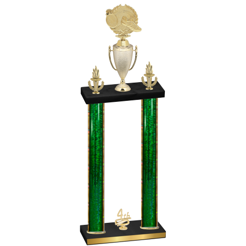 Double Green Glacier Fourth Place Running Trophy