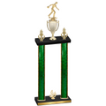 Double Green Glacier Fourth Place Bowling Trophy