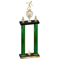 Double Green Glacier Third Place Bowling Trophy