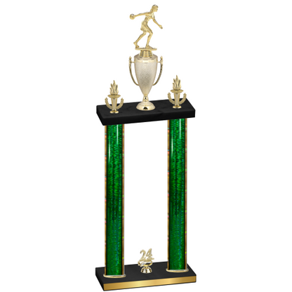 Double Green Glacier Year Bowling Trophy