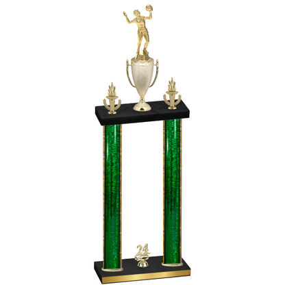 Double Green Glacier Year Volleyball Trophy