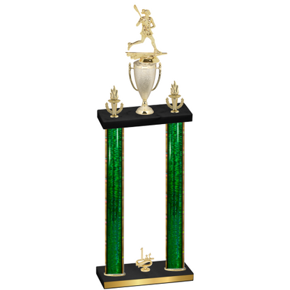 Double Green Glacier First Place Lacrosse Trophy