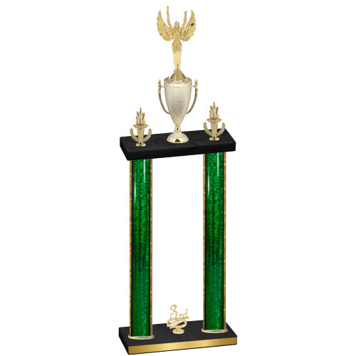 Double Green Glacier Third Place Victory Trophy